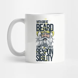 Viking with gread beard gifts for bearded men Mug